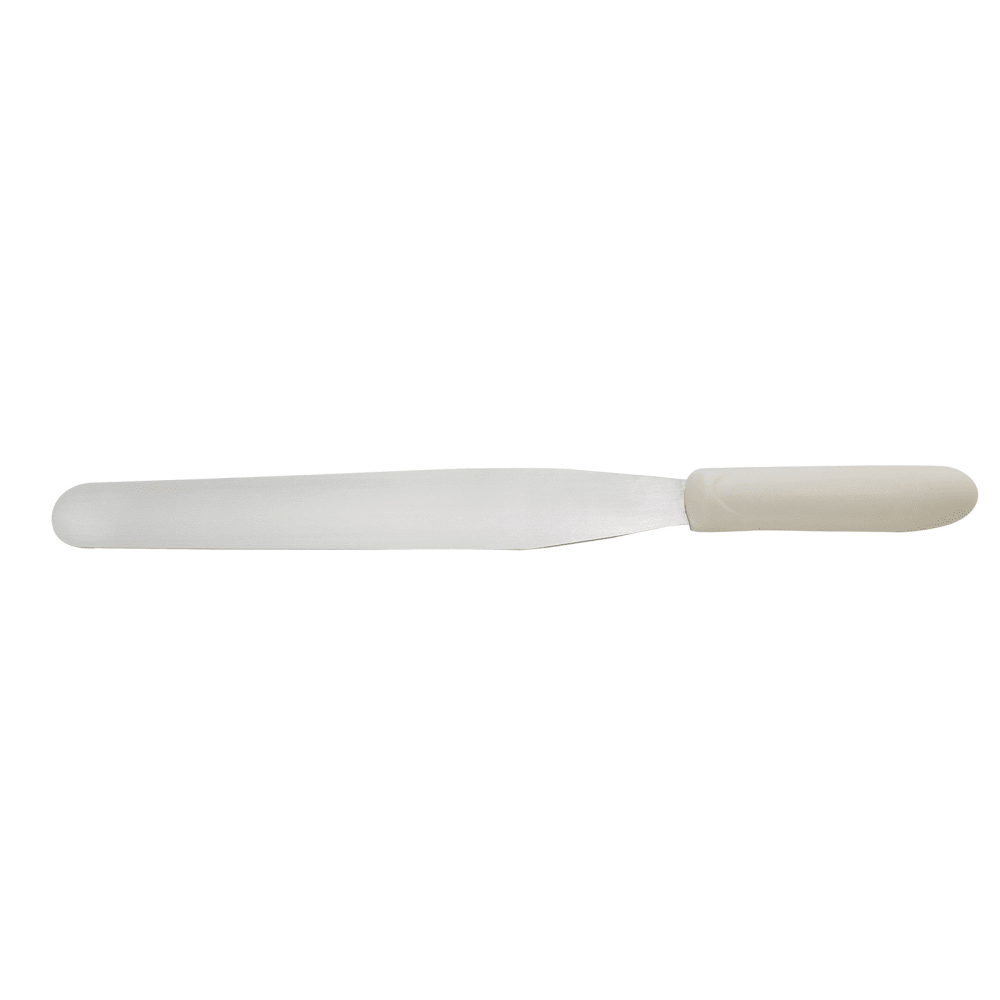 13x10 CM STRAIGHT SPATULA WITH A WHITE HANDLE