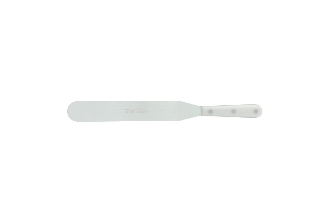 27 CM STRAIGHT SPATULA WITH A WHITE HANDLE