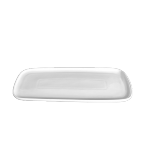 Porcelain Rectangular Plate in White